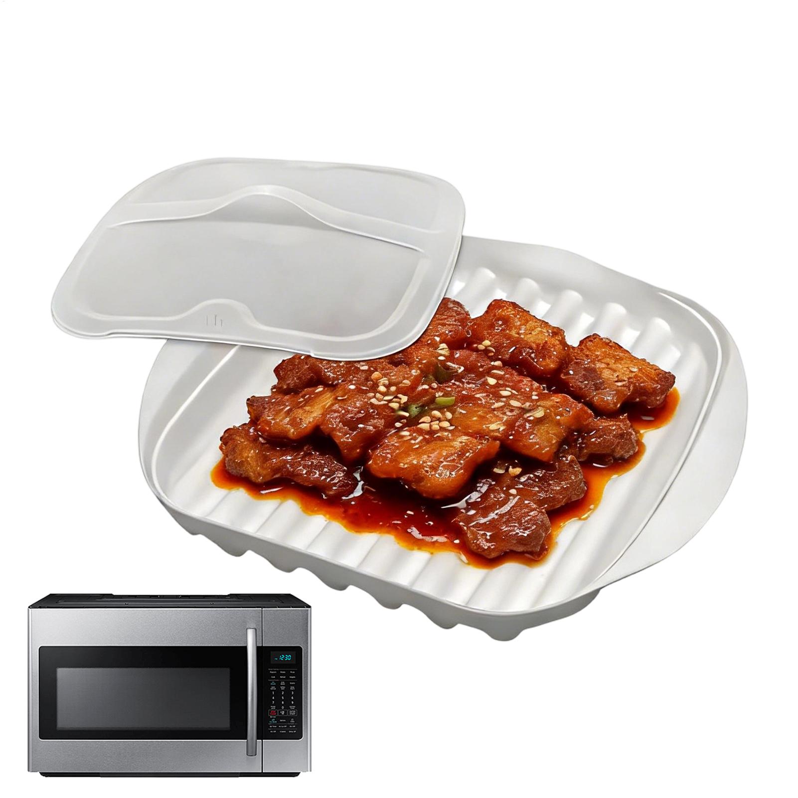Meal Prep Hot Dogs - Microgolf baconbakje, antiaanbak, keuken gadget, baconkoker