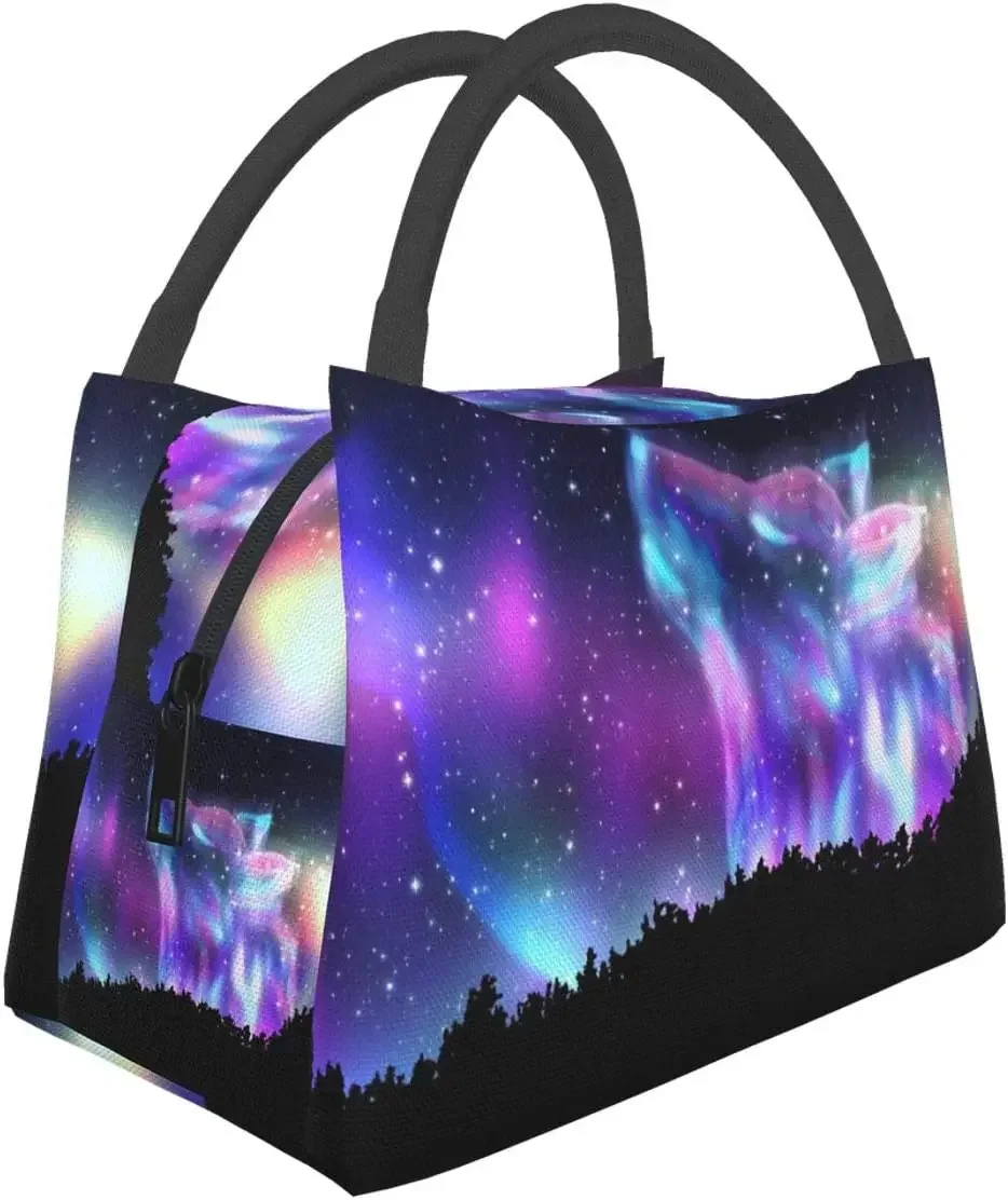 Meal Prep Tofu - Galaxy Wolf thermische lunchtas, geïsoleerde lunchbox,