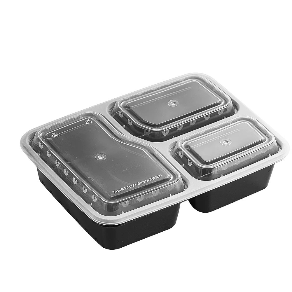 Meal Prep Kitchen - 7-pack maaltijdbereidingscontainer met 3 compartimenten Extra