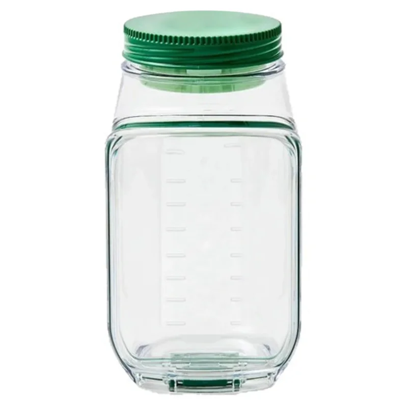 Meal Prep Glass - 2026 Nieuwe Draagbare Plastic Saladebak Alles-in-één
