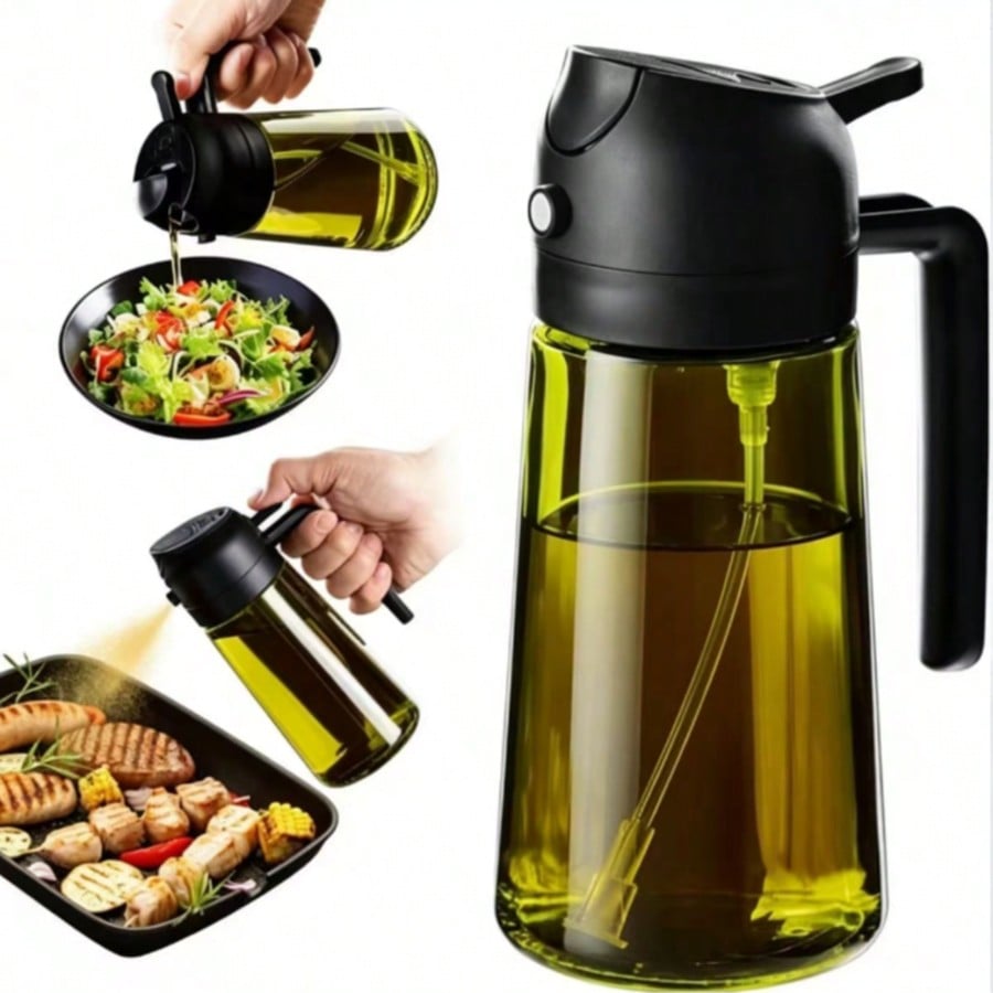 Herb Keeper Bottle - Hoogwaardige olijfoliedispenserfles, lichtdicht glas blokkeert UV-stralen