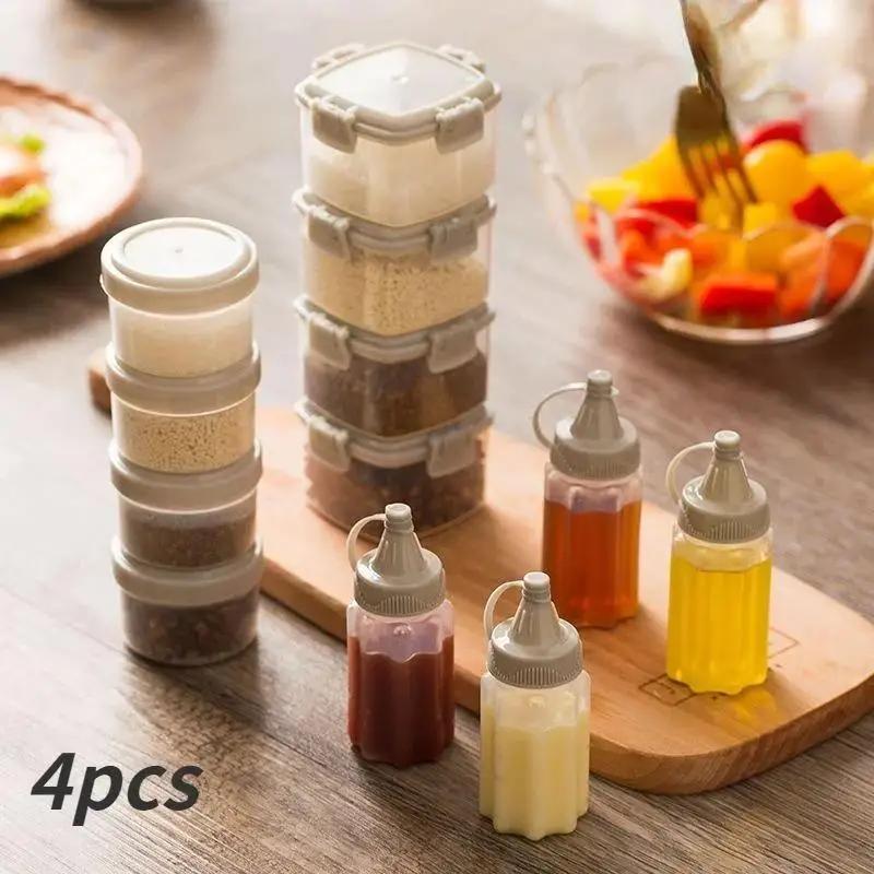 Sauce Squeeze Bottle - Kleine draagbare sausknijpfles, verdikte plastic knijpfles,