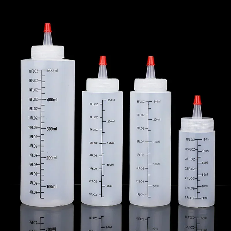 Sauce Squeeze Bottle - Hot Plastic Naaldneus Schaal Knijpfles Knijpbare