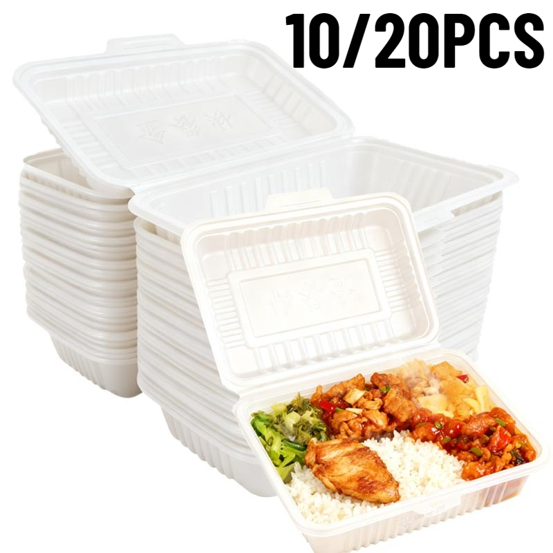 Salad Container Jar - 10/20PCS Wegwerp Lunchboxen Plastic Salades Sandwiches