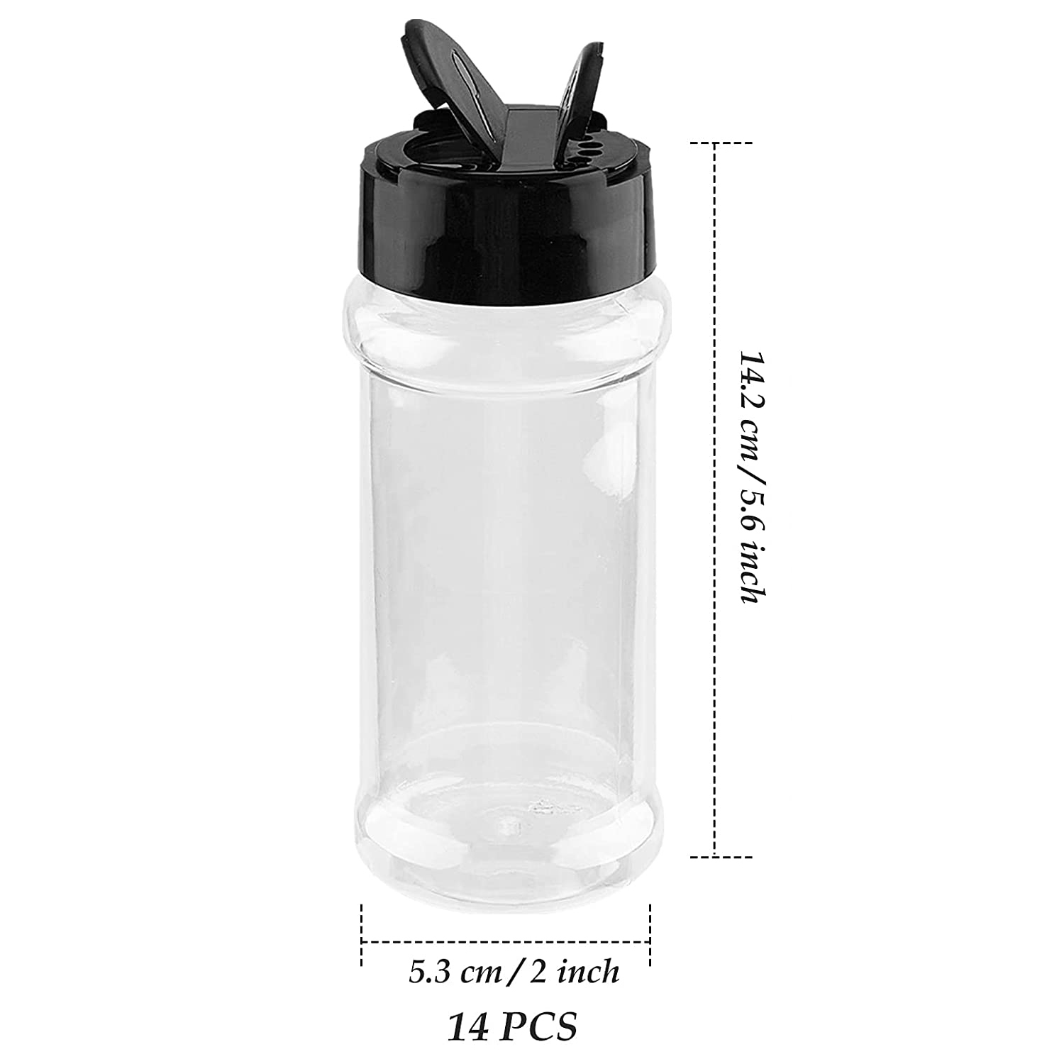 Herb Keeper Bottle - 8Oz Kruidenpotje Met Schuddeksels, Lege Kruidenpotjes