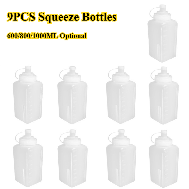 9PCS 600/800/1000ML Squeeze Sa - Sauce Squeeze Bottle recensie en prijs
