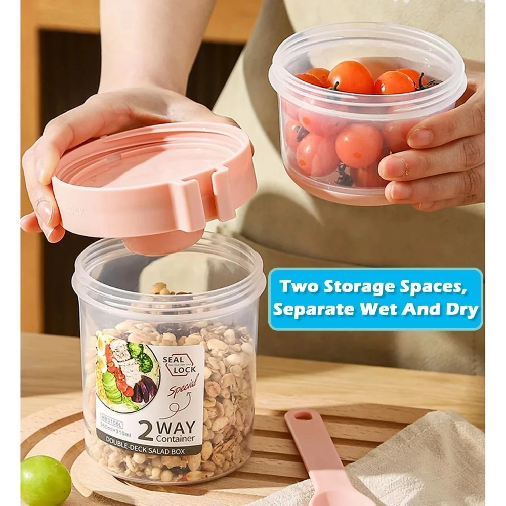 Draagbare Salade Cup Ontbijt C - Salad Container Jar recensie en prijs