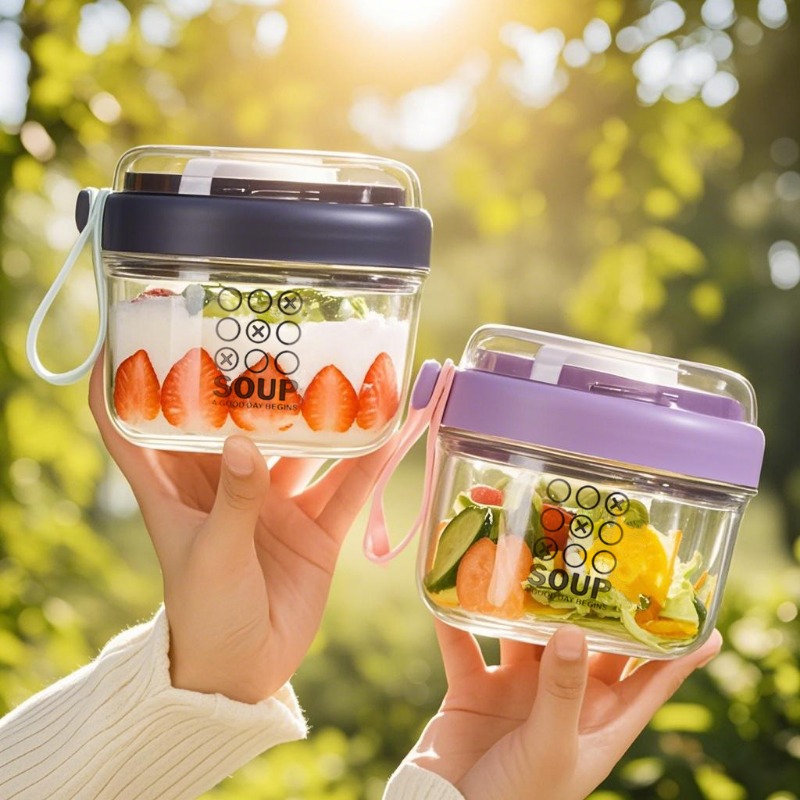 Saladebeker Dubbellaags haverm - Salad Container Jar recensie en prijs