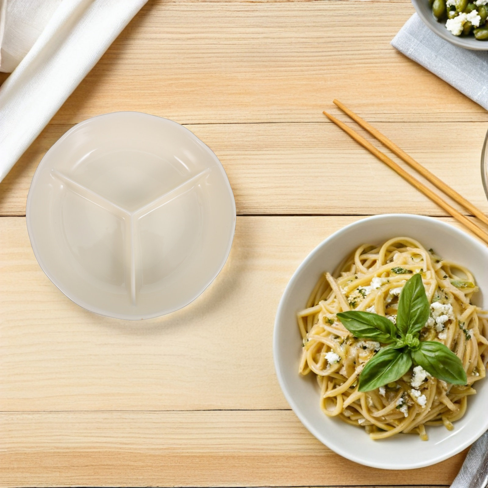 Keramisch verdeeld dinerbord r - Meal Prep Healthy recensie en prijs