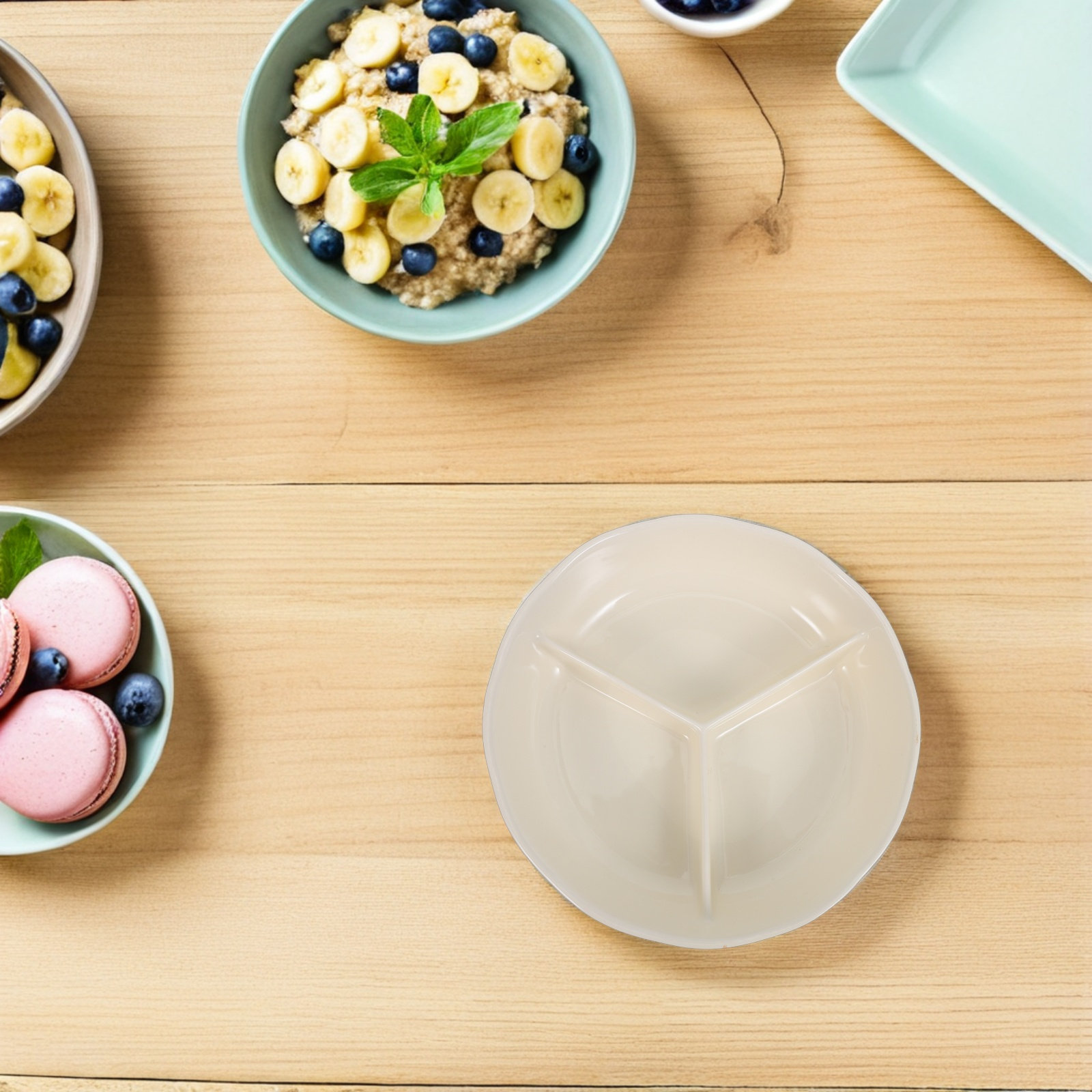 Keramisch verdeeld dinerbord r - Meal Prep Healthy recensie en prijs