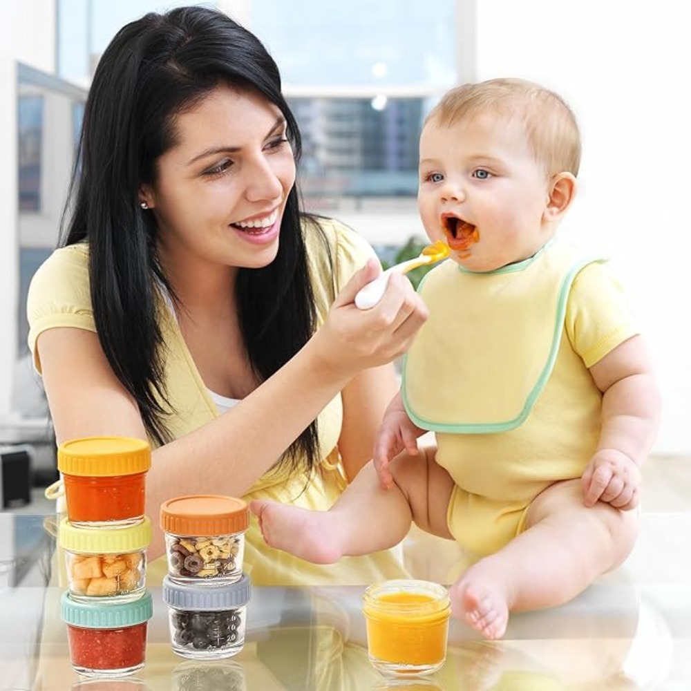 6 stuks glazen babyvoedingspot - Salad Container Jar recensie en prijs