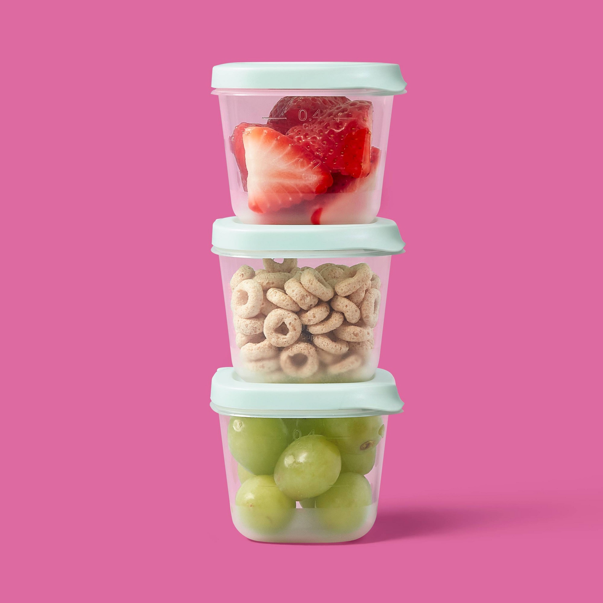 4-delige mini vierkante halve  - Meal Prep Kitchen recensie en prijs