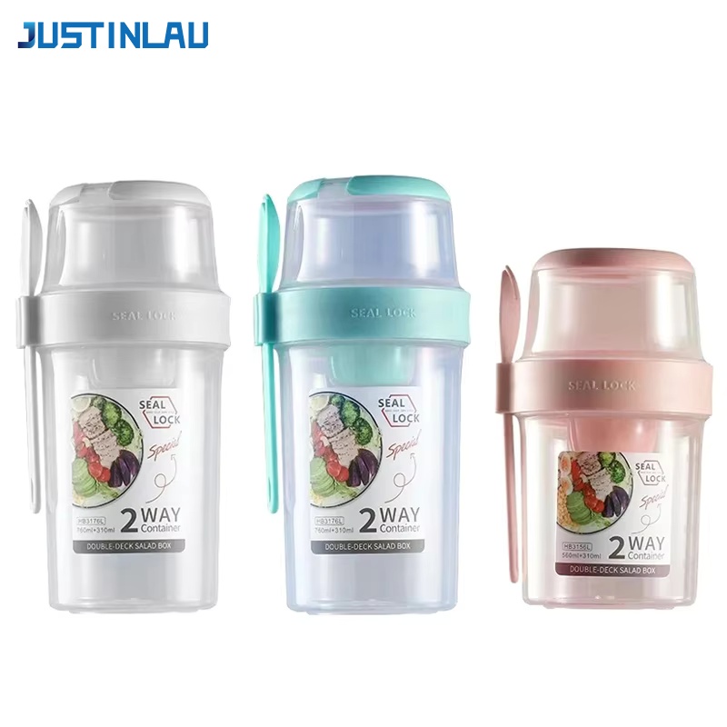 JUSTINLAU Draagbare Fitness Ge - Salad Container Jar recensie en prijs