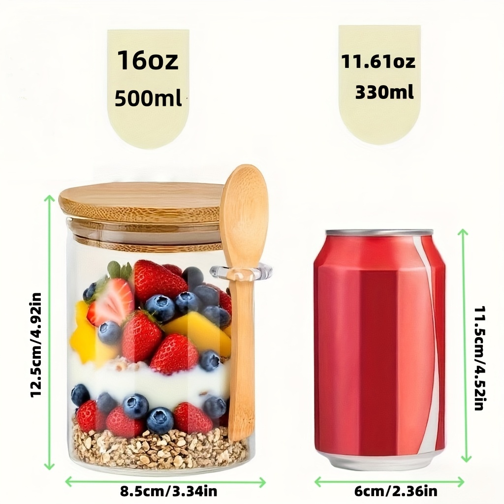 1/2/4/8-delige havermoutglazen - Salad Container Jar recensie en prijs
