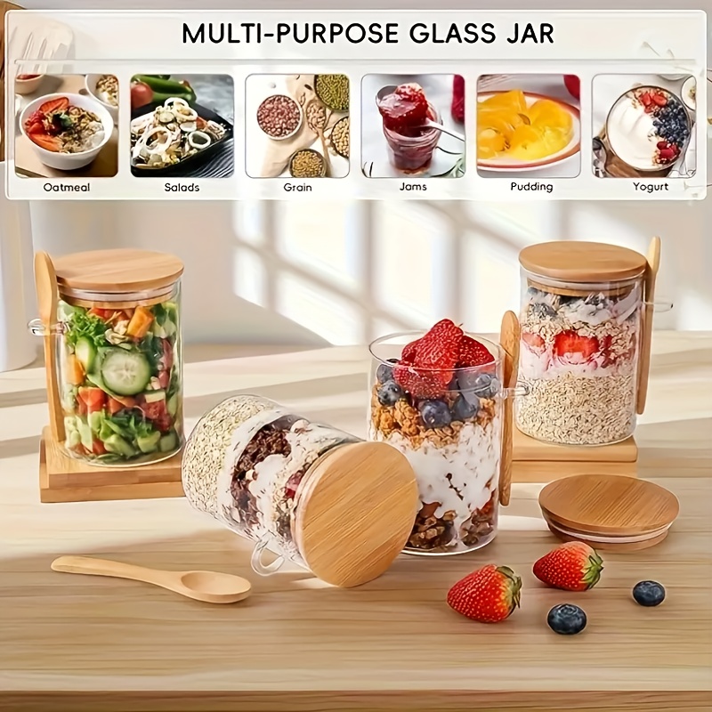 1/2/4/8-delige havermoutglazen - Salad Container Jar recensie en prijs