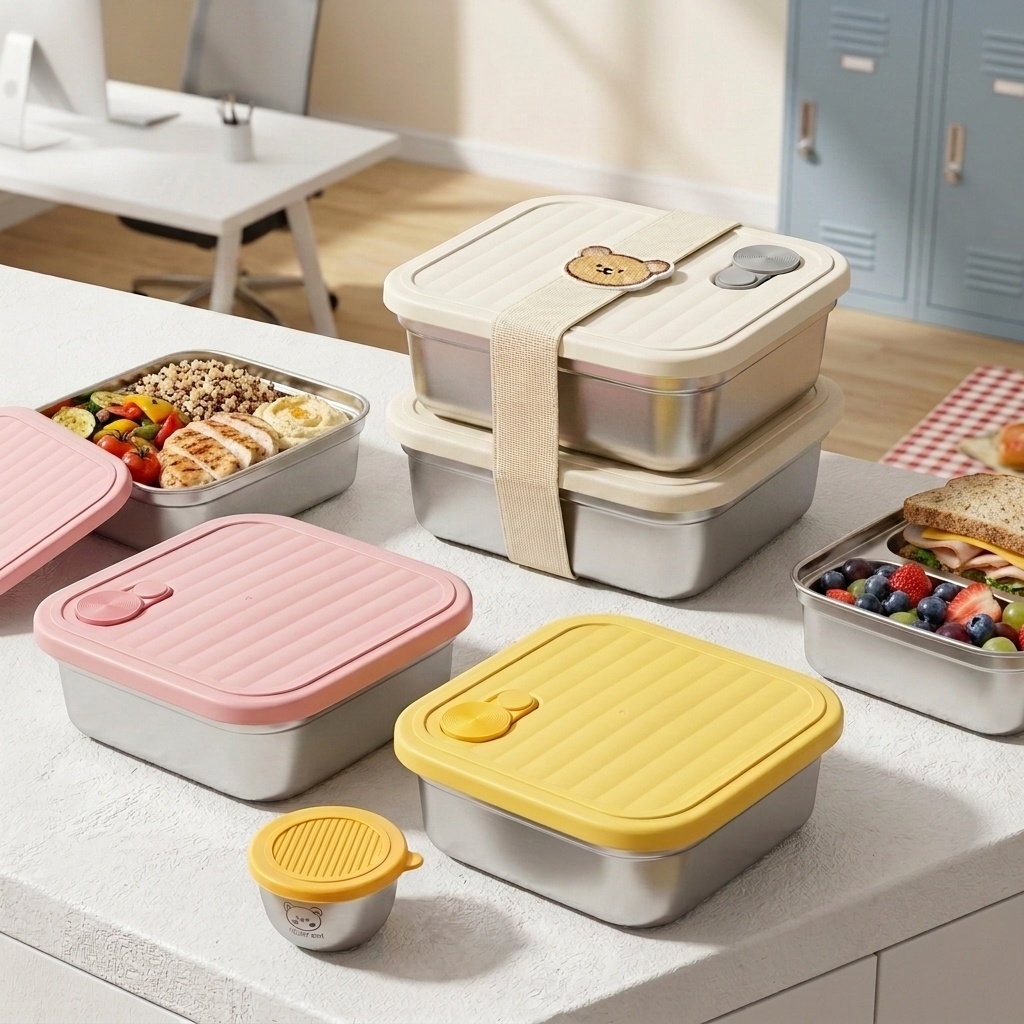 Draagbare 304 roestvrijstalen  - Salad Container Jar recensie en prijs