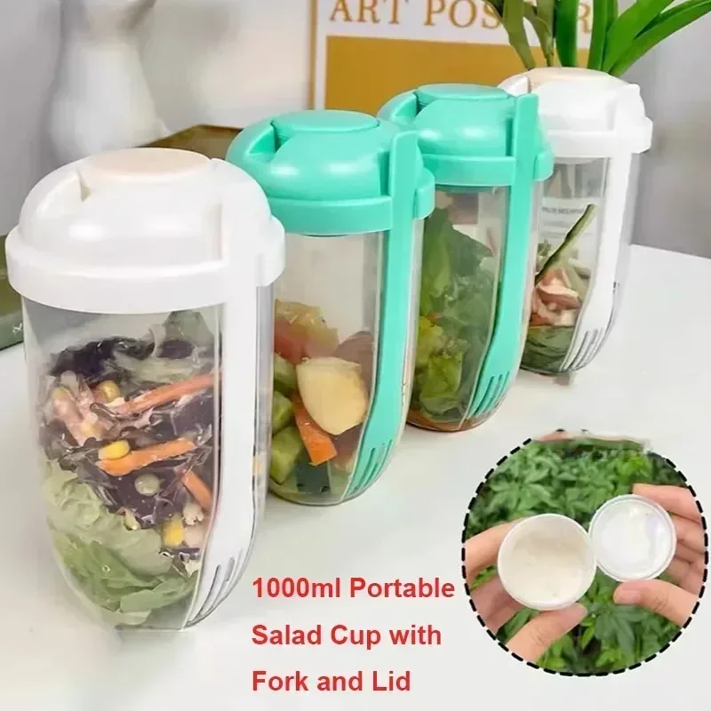 Draagbare saladekom met deksel - Meal Prep Healthy recensie en prijs