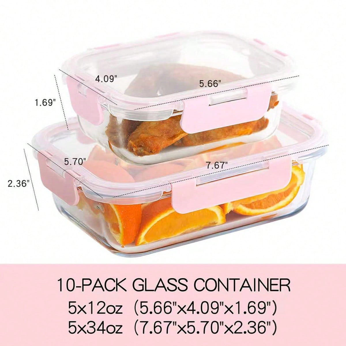 10-delige glazen voorraaddozen - Meal Prep Kitchen recensie en prijs