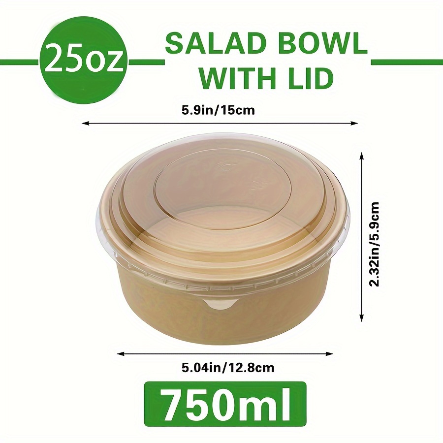 25Oz/750Ml 25/50 Pack Papieren - Salad Container Jar recensie en prijs