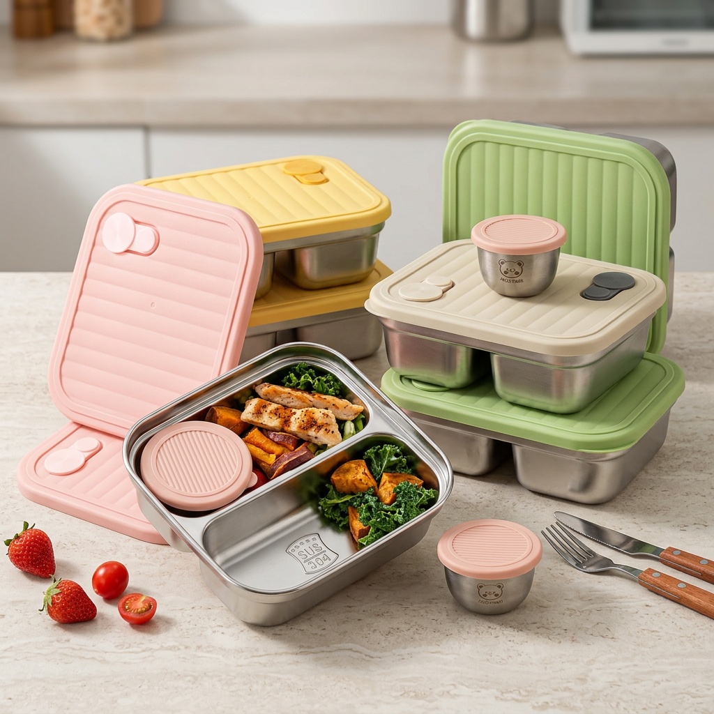 304 roestvrijstalen lunchconta - Salad Container Jar recensie en prijs