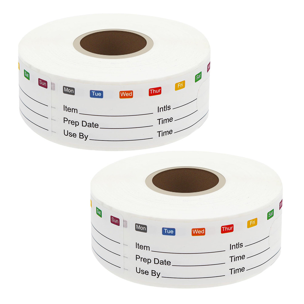 2 Rollen Voedsel Datumstickers - Meal Prep Kitchen recensie en prijs