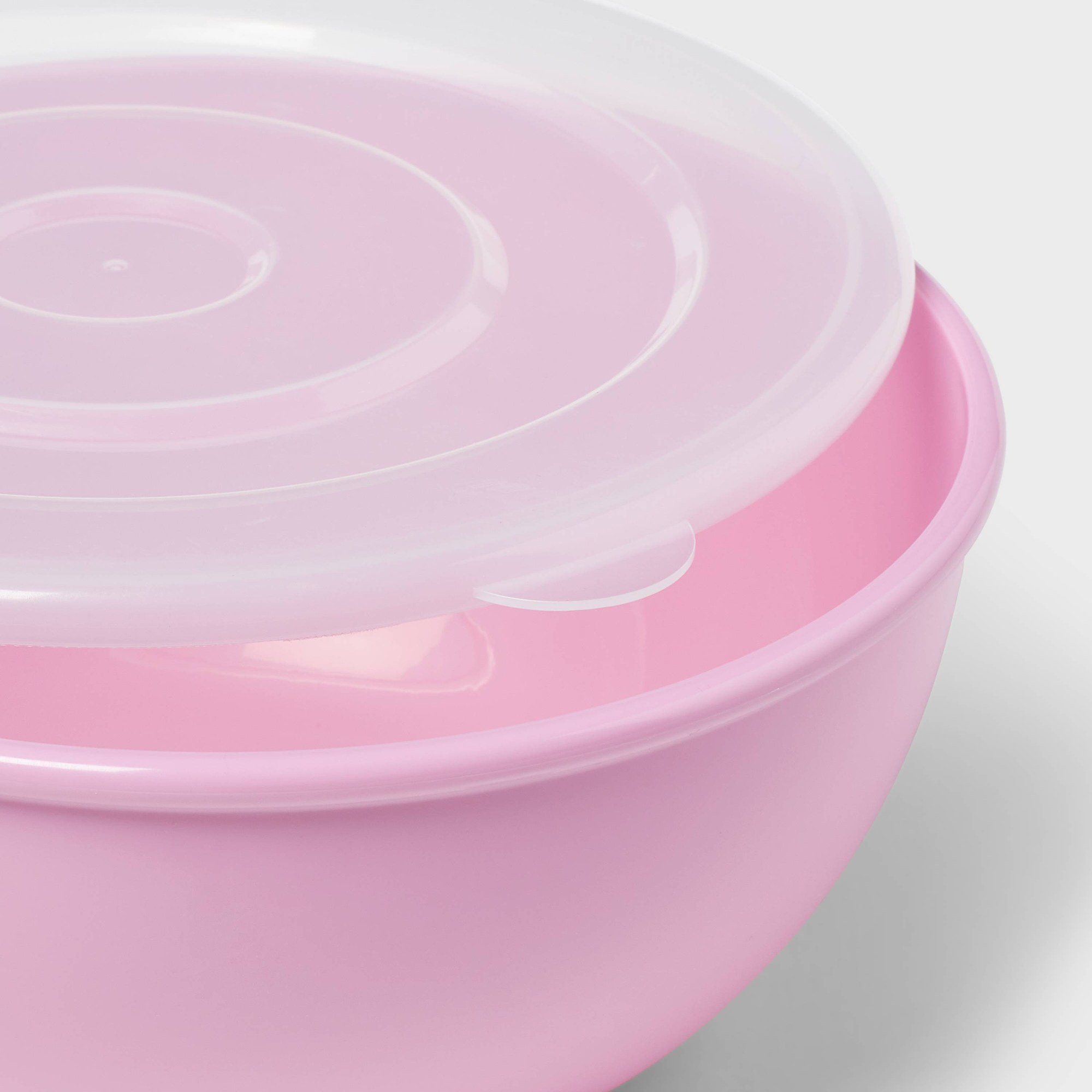 Roze kom met bijpassend deksel - Meal Prep Kitchen recensie en prijs