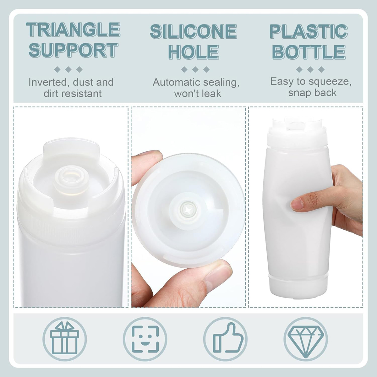Plastic sausflessen met grote  - Sauce Squeeze Bottle recensie en prijs