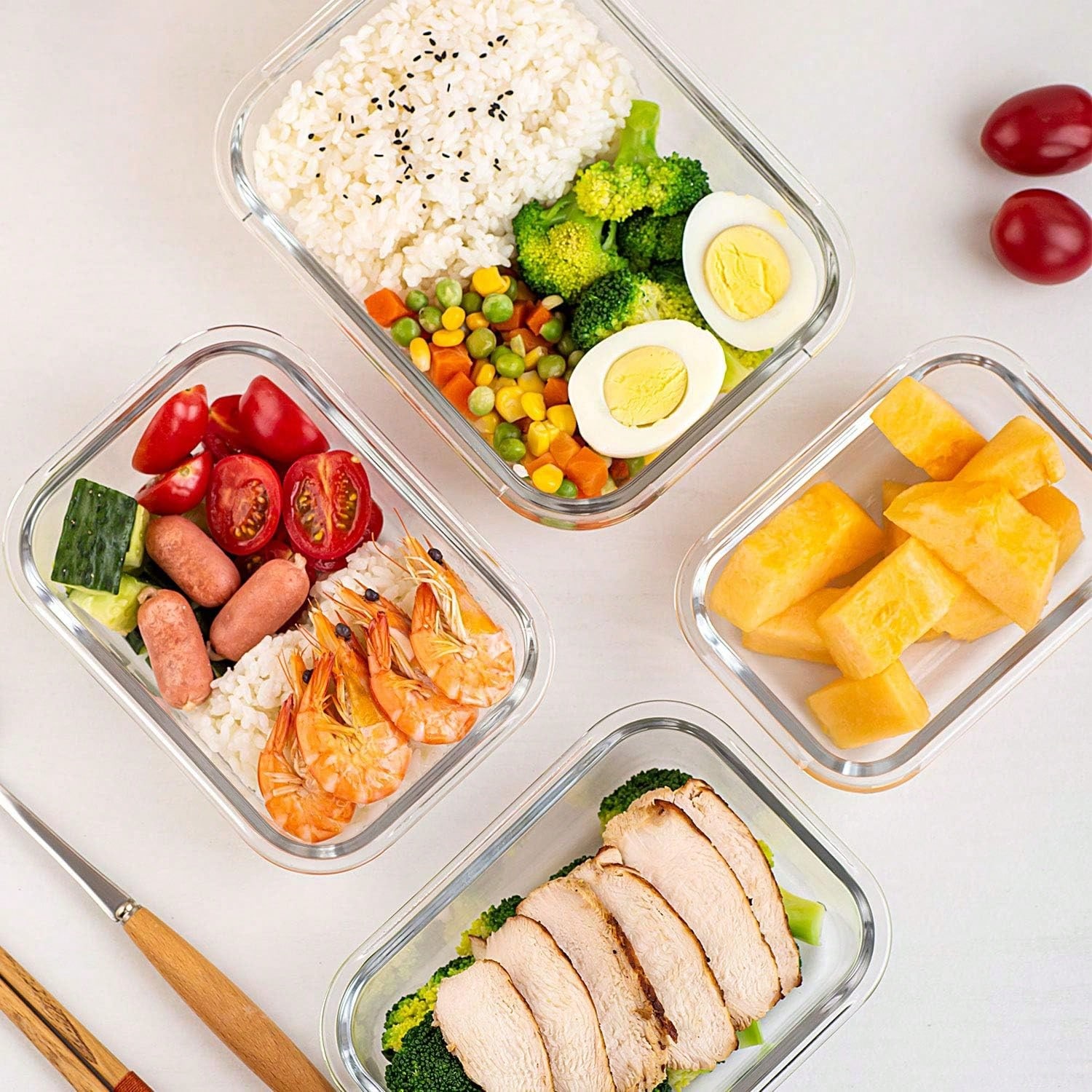 10-delige set glazen maaltijdv - Meal Prep Glass recensie en prijs